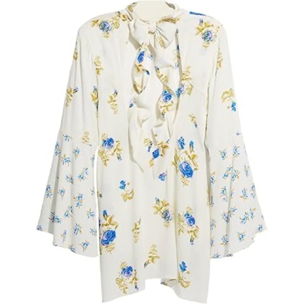 FREE PEOPLE  Tate Tunic in Ivory Combo Xs excellent condition